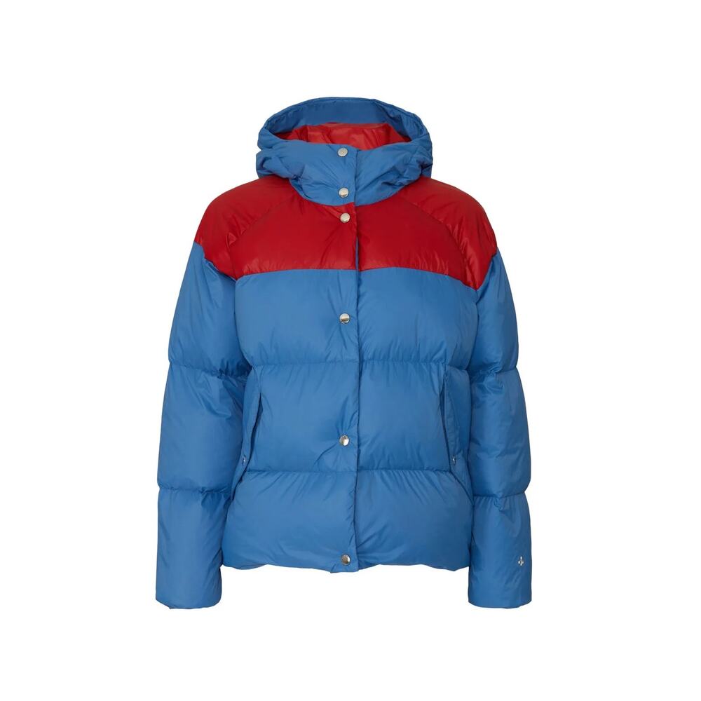 rag & bone Joelle Puffer‎ Jacket Red Blue Size Large - Picture 5 of 11
